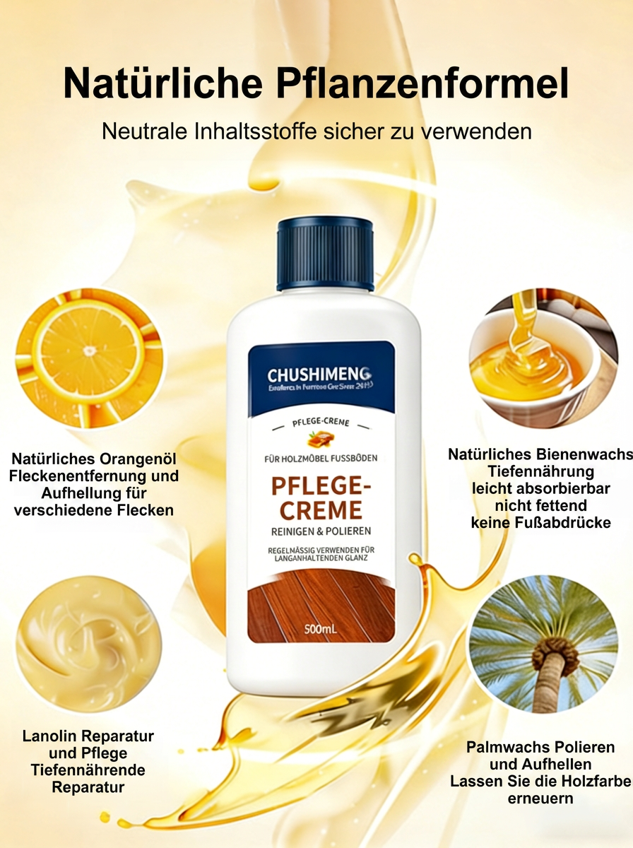 【Blauer Engel Zertifizierung】Premium Bienenwachs Holzpflege-Öl | 3-in-1 Reinigung Politur Schutz | Repariert Kratzer in 3 Sekunden | Rutschfest und wasserabweisend ✨