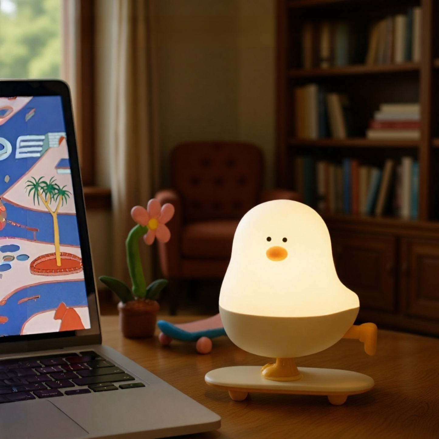 Kreatives kleines Hühnchen Nachtlicht – Süßes Cartoon-Tier-Nachtlicht