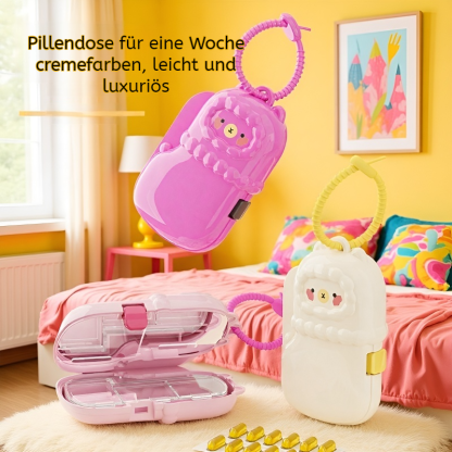 Multifunktionale Schmuck- und Pillenbox, tragbar, kleine Größe, Kosmetik-Organizer