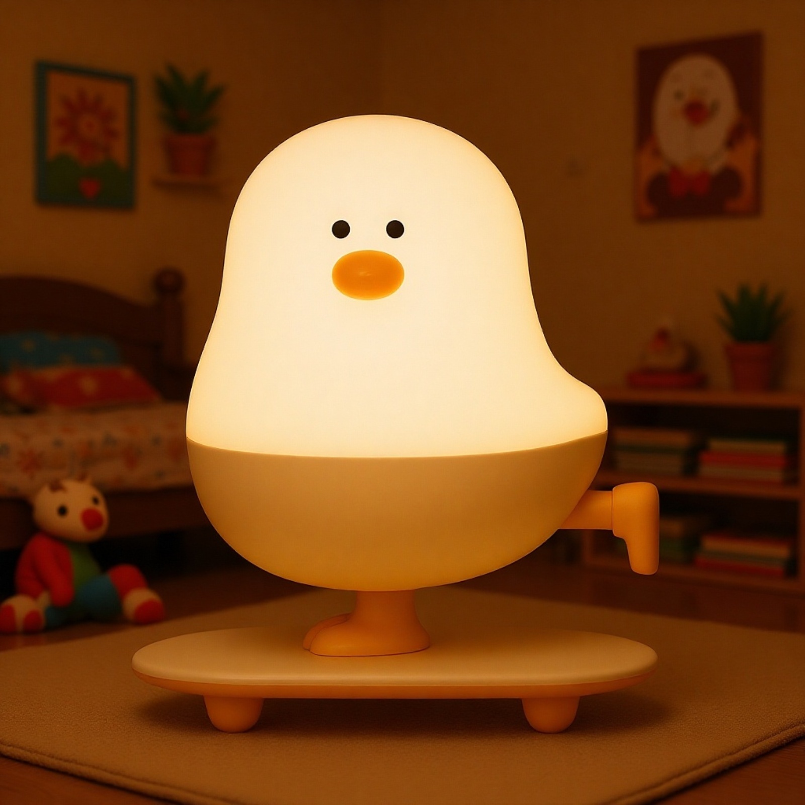 Kreatives kleines Hühnchen Nachtlicht – Süßes Cartoon-Tier-Nachtlicht