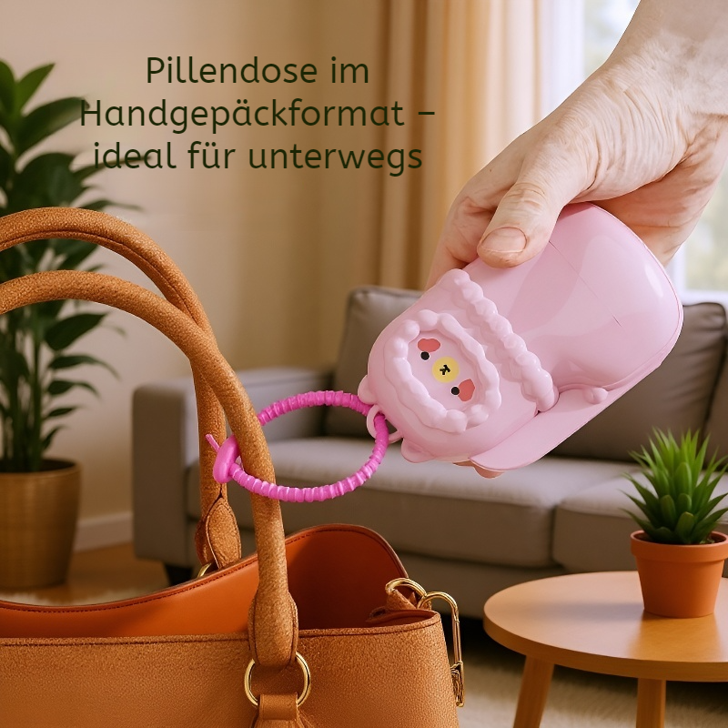 Multifunktionale Schmuck- und Pillenbox, tragbar, kleine Größe, Kosmetik-Organizer