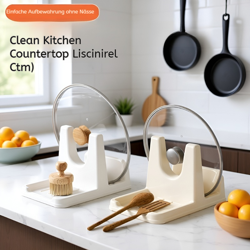 Multifunktionales Topfdeckel-Abtropfregal und Gemüse-Aufbewahrung