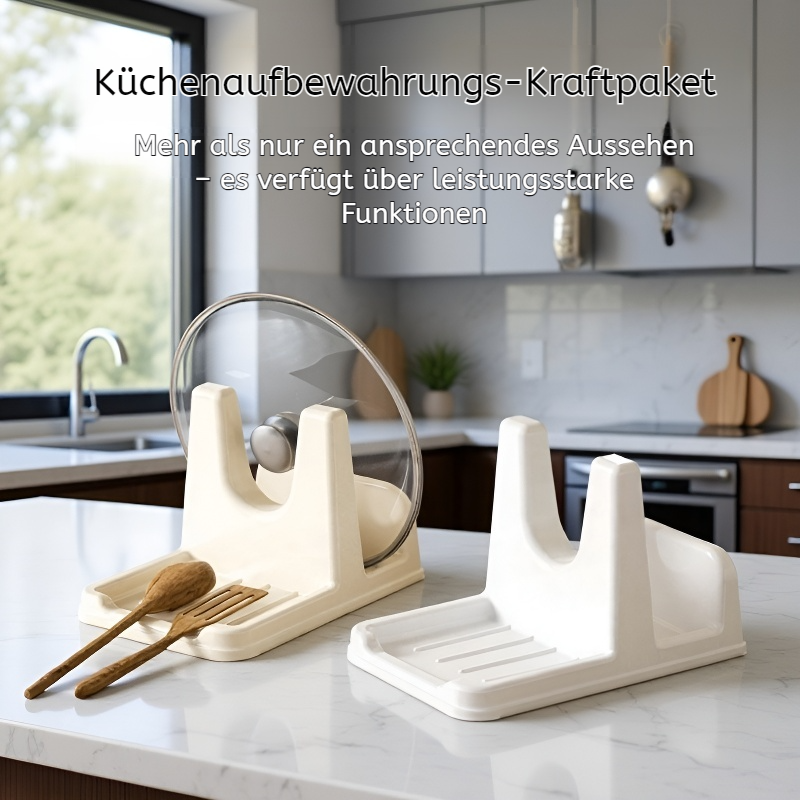 Multifunktionales Topfdeckel-Abtropfregal und Gemüse-Aufbewahrung