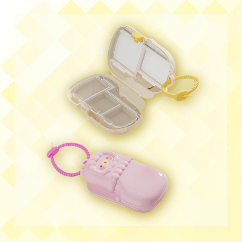 Multifunktionale Schmuck- und Pillenbox, tragbar, kleine Größe, Kosmetik-Organizer