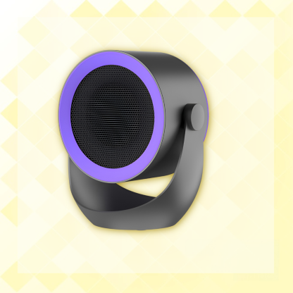 Kompakter Heizlüfter für den Schreibtisch, geräuschloser und stromsparender Elektroheizer