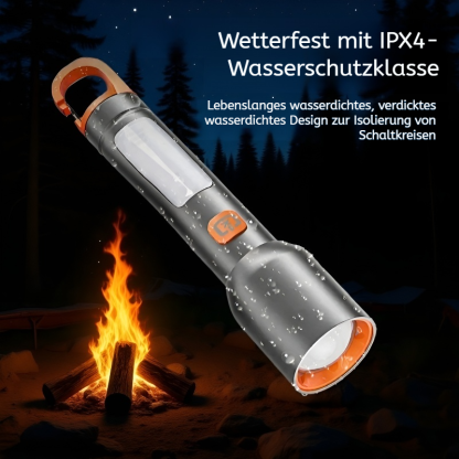 Helle Aluminiumlegierung Zoom-Taschenlampe mit Teleskopfunktion