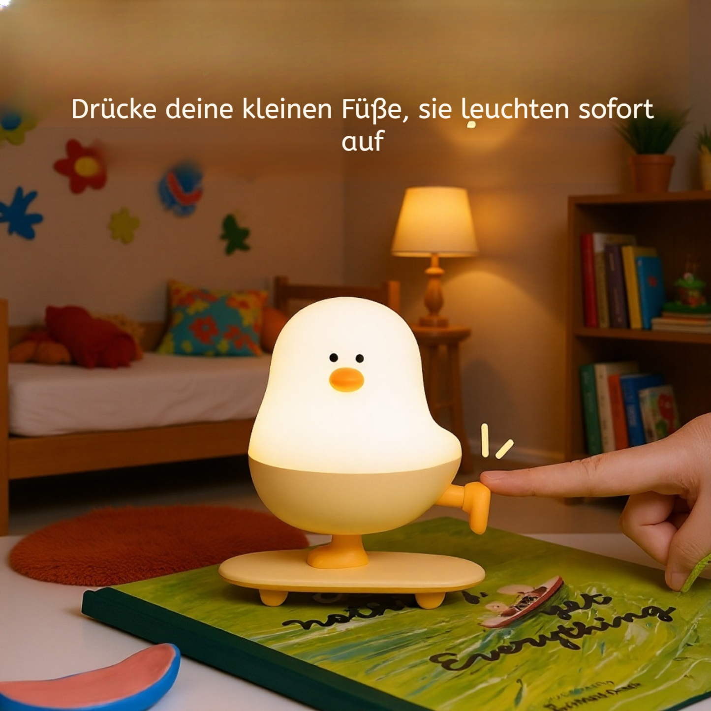 Kreatives kleines Hühnchen Nachtlicht – Süßes Cartoon-Tier-Nachtlicht