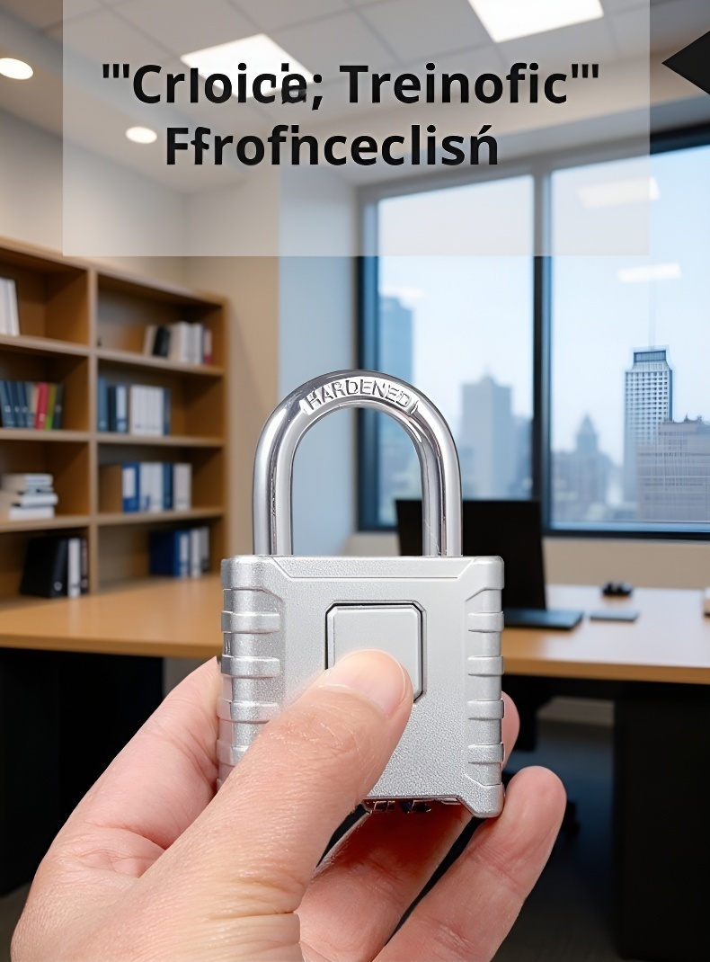 Haustür mit modernem Zahlenkombinationsschloss