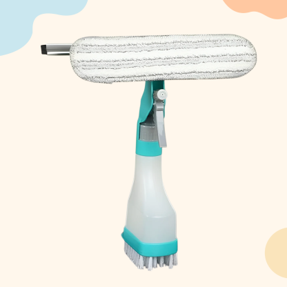 Multifunktionale Glas-Doppelbürste für den Haushalt