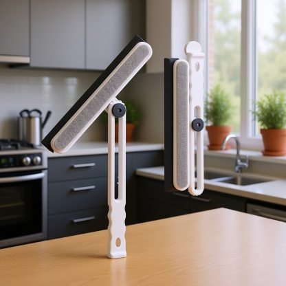 Doppelseitiger Glasabzieher für das Badezimmer