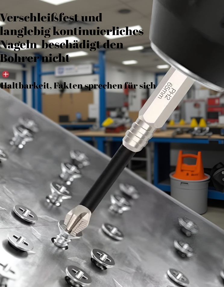 Robuster Bit mit Gewinde für verschiedene Schraubendreher