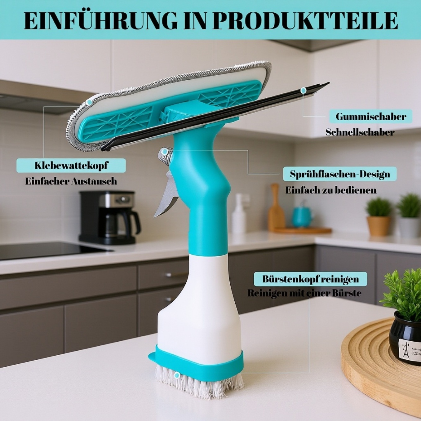Haushaltsbürste für vielseitige Anwendungen