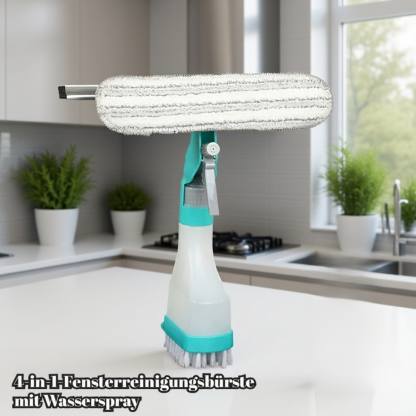 Multifunktionale Glas-Doppelbürste für den Haushalt