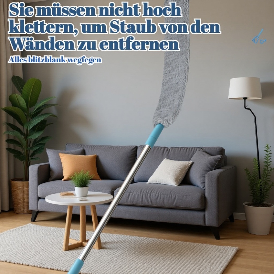 Verl&auml;ngerbarer Staubwischer f&uuml;r gr&uuml;ndliche Reinigung
