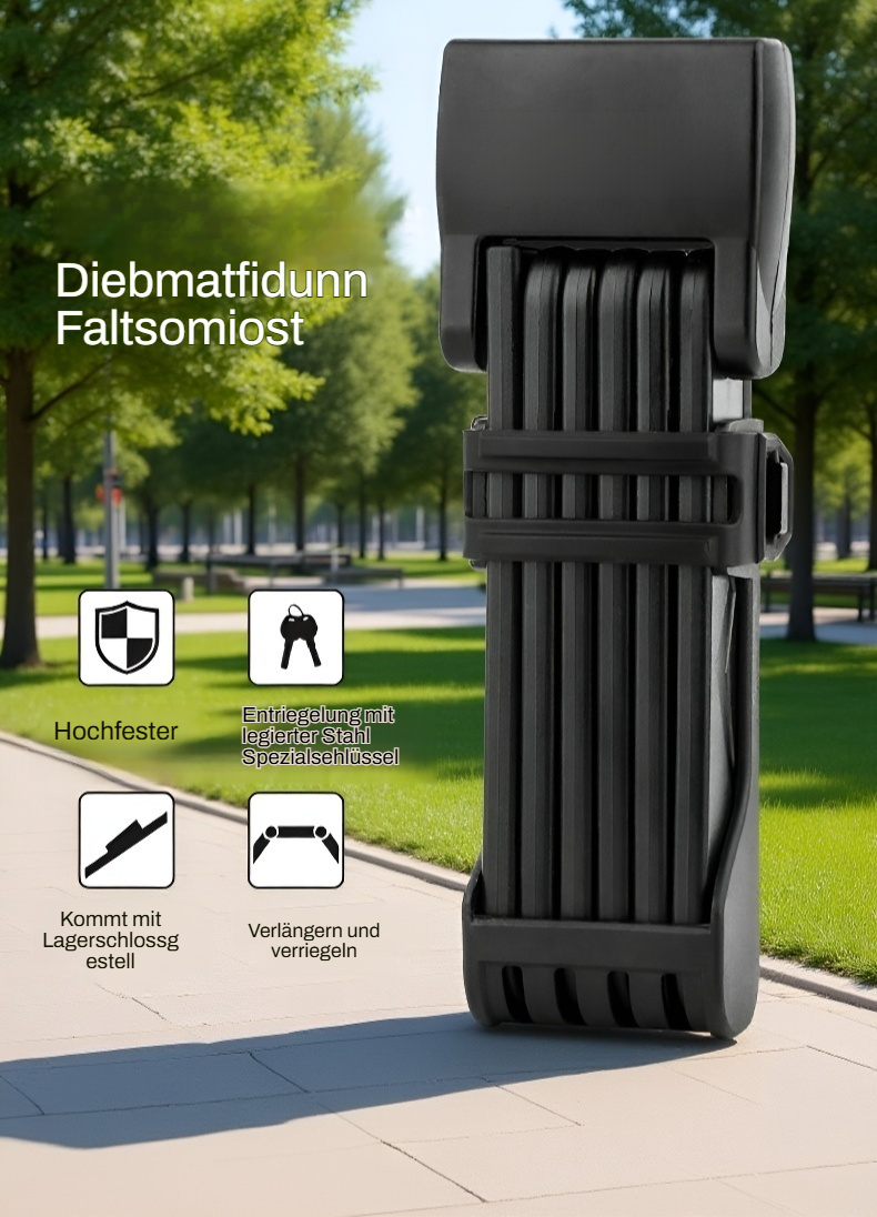 Elektrisches Motorrad Faltbares Diebstahlschutzschloss – robustes Design