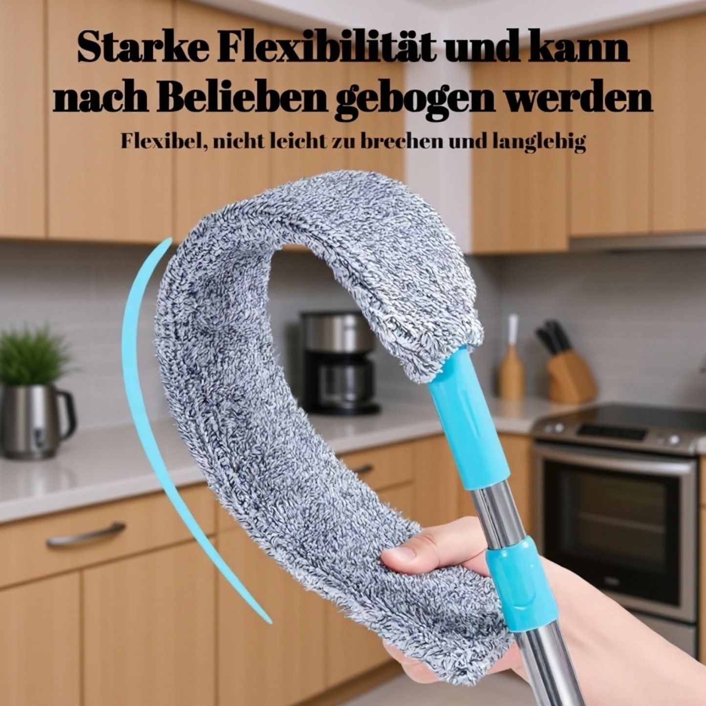 Verlängerbarer Staubwischer für den Haushalt