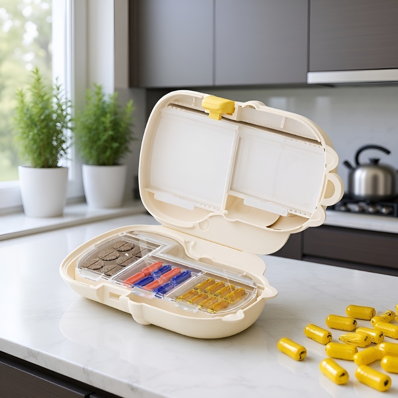 Mini animal shaped pill organizer for daily use