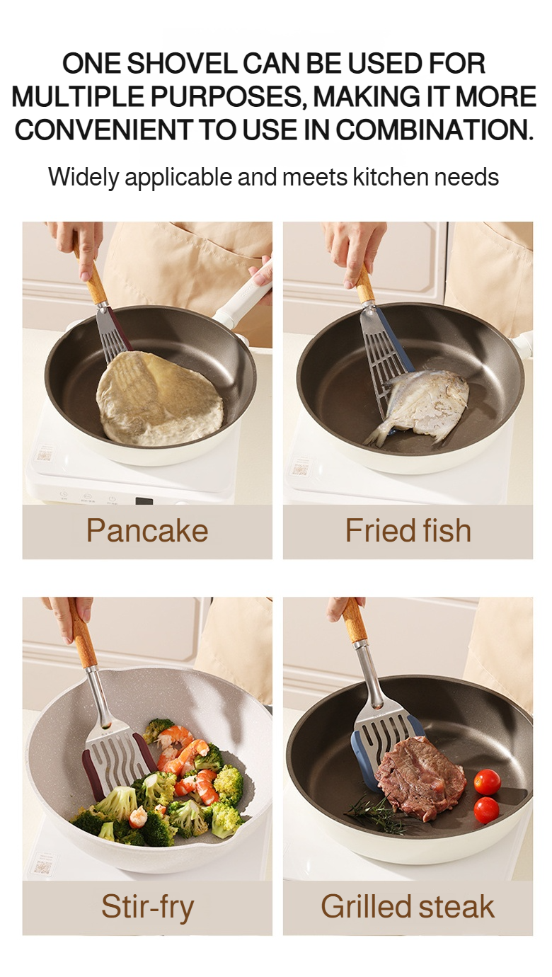 Safe BPA-free silicone spatula for cooking