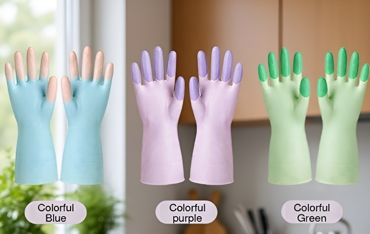 Oil-proof household gloves used for laundry