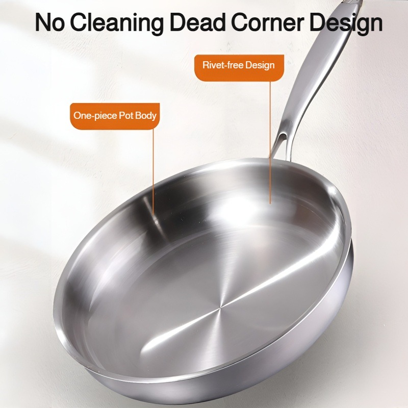 Triple-Layer Composite Steel Nonstick Skillet