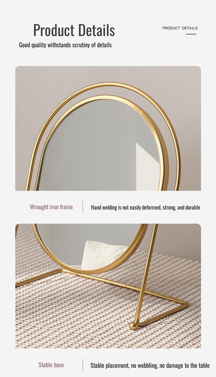 Modern design vanity mirror for makeup application