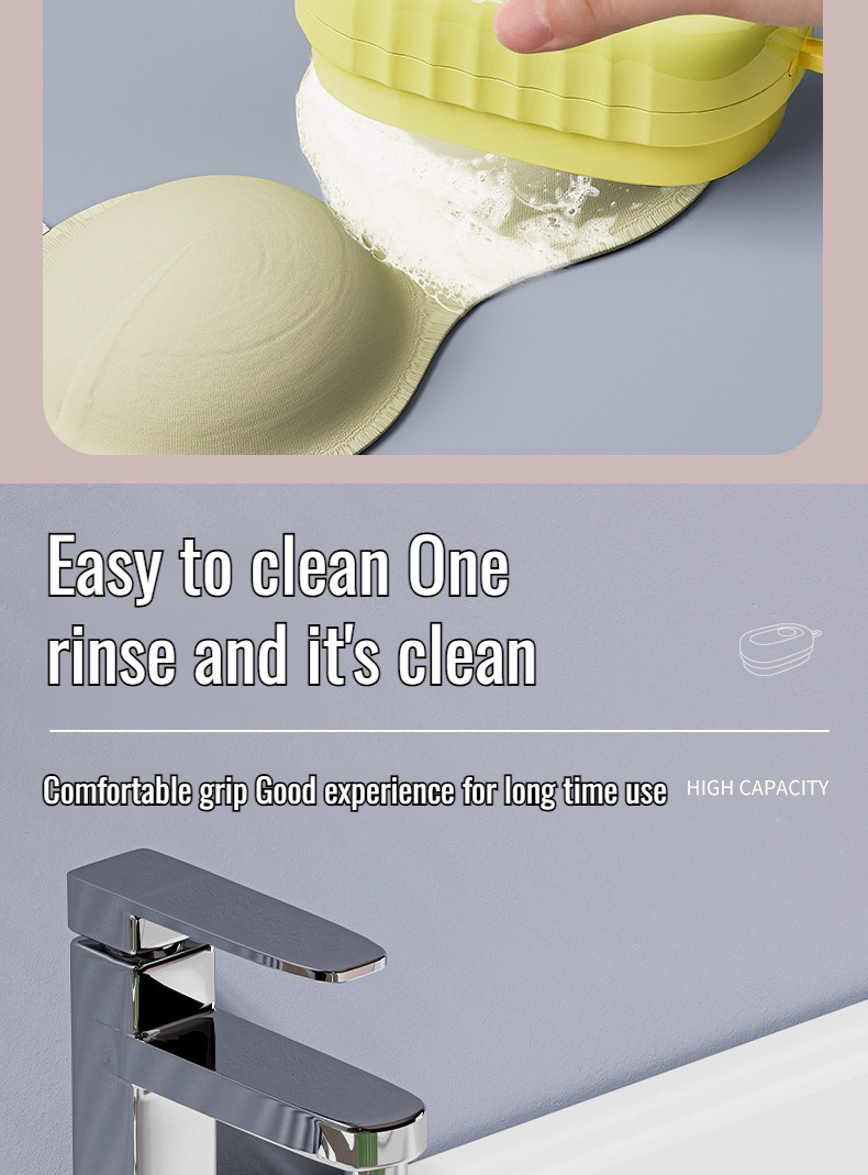 Easy-to-use cleaning brush for delicate laundry