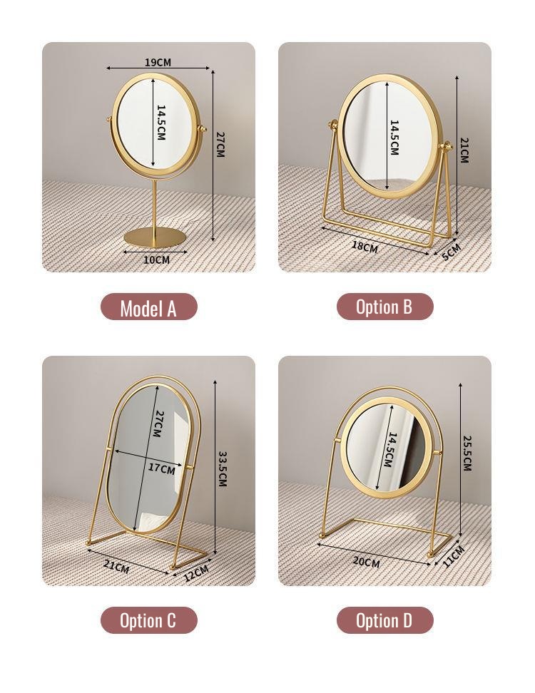 Premium vanity mirror with adjustable brightness