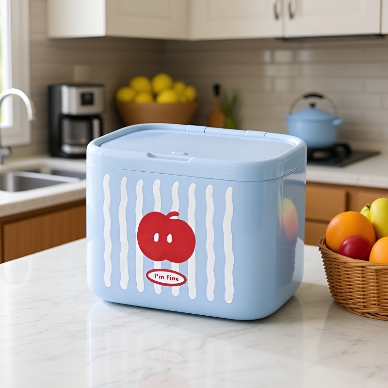 Easy access auto-lifting cotton swab box for vanity use