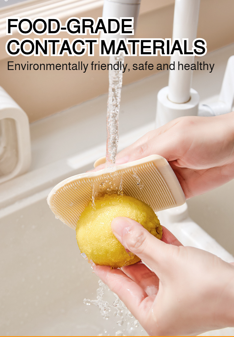 Eco-friendly kitchen cleaning tool made of silicone
