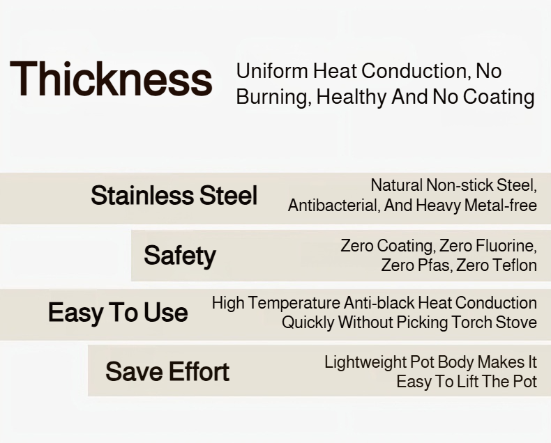 Nonstick skillet with triple-layer composite steel construction