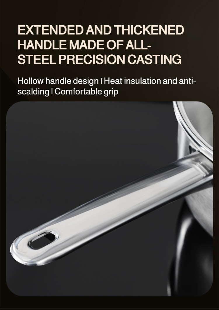 Safe Handles and Lid on Stainless Steel Deep Fryer