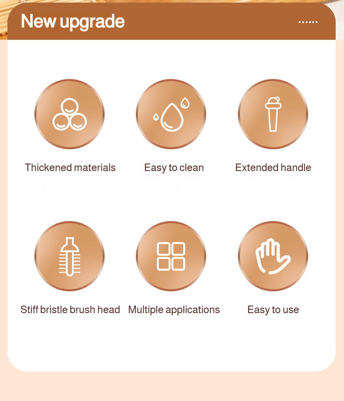 Multifunctional bottle cleaning brush for cups and glassware