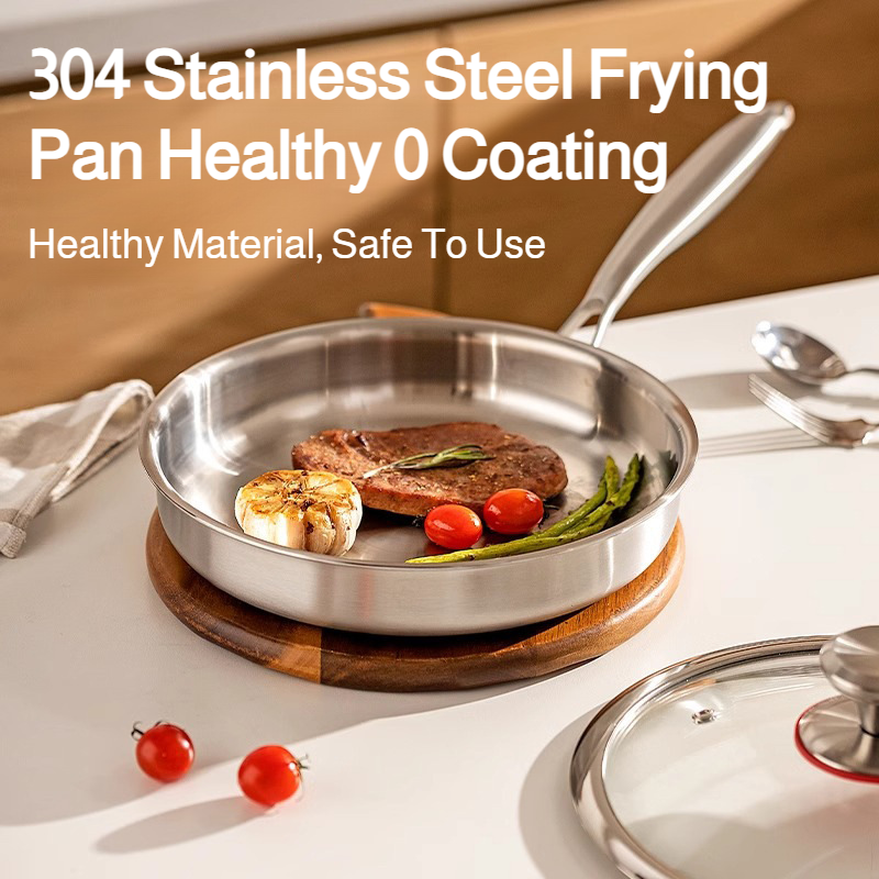 Triple-Layer Composite Steel Nonstick Skillet