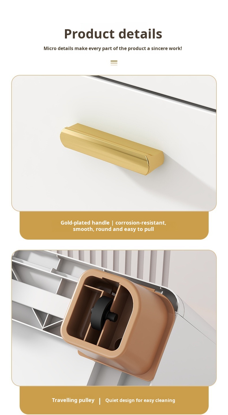 Stackable design of drawer storage cabinet