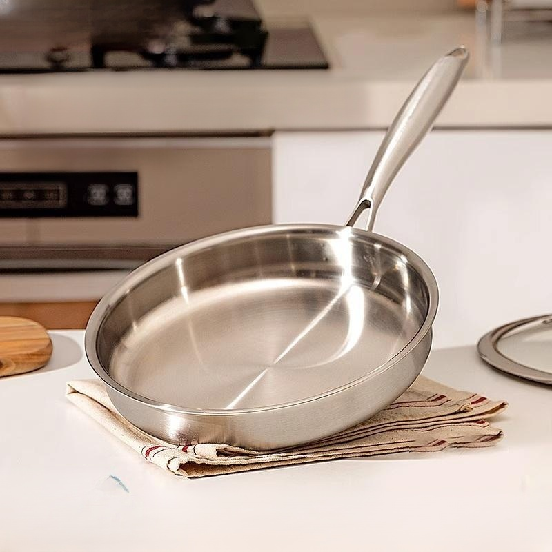 Triple-Layer Composite Steel Nonstick Skillet