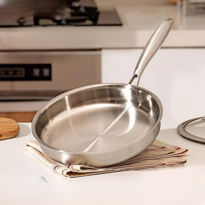 Triple-Layer Composite Steel Nonstick Skillet