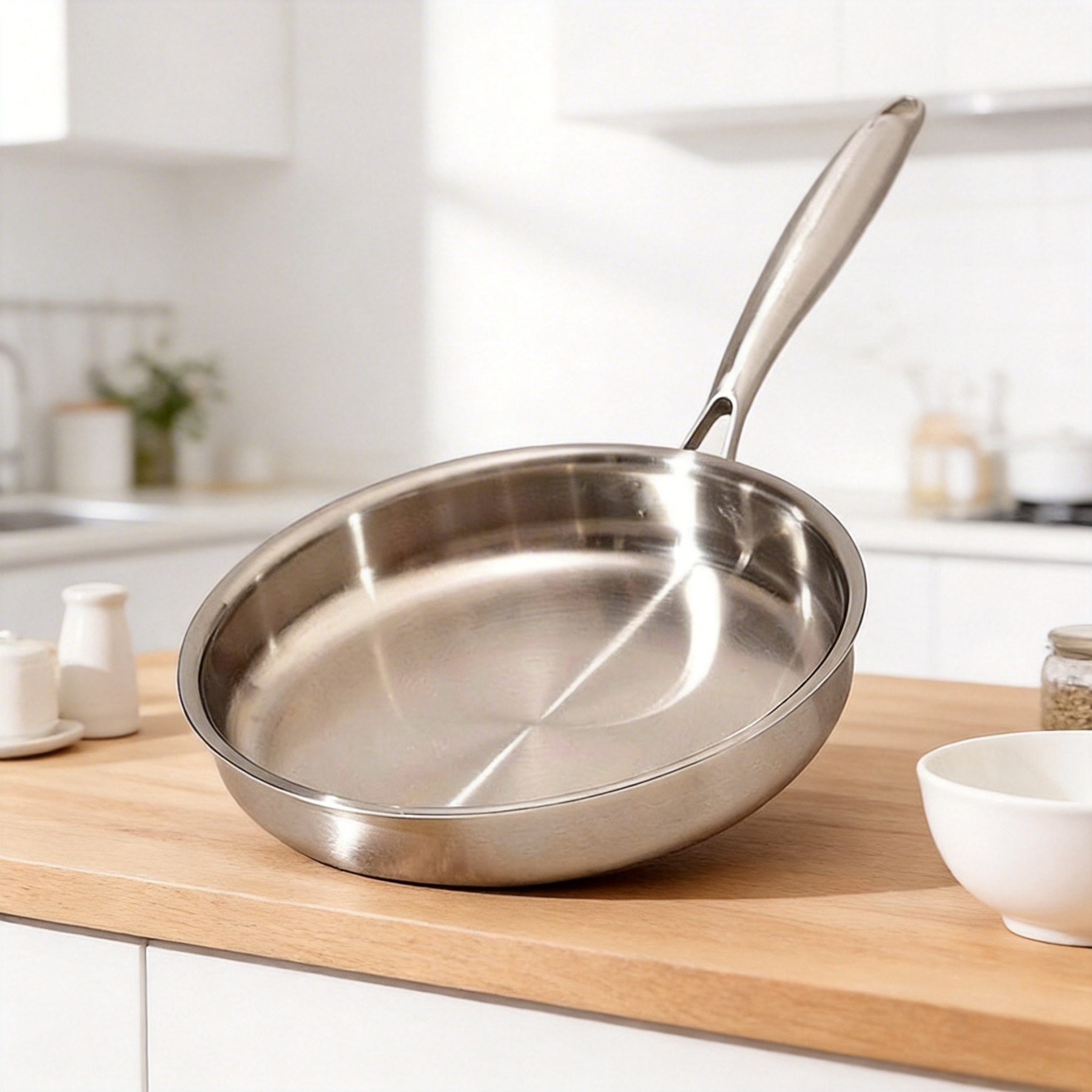 Triple-Layer Composite Steel Nonstick Skillet