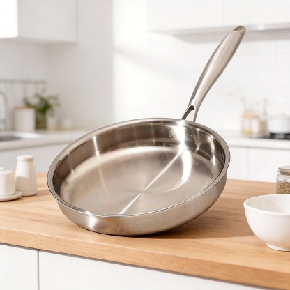 Triple-Layer Composite Steel Nonstick Skillet