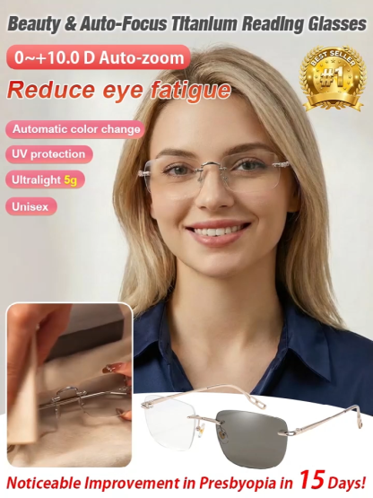 German Smart Progressive Glasses Autofocus™ | Automatic Focus Adjustment | Blue Light Filter | 1+1 Free Set 👓🇩🇪