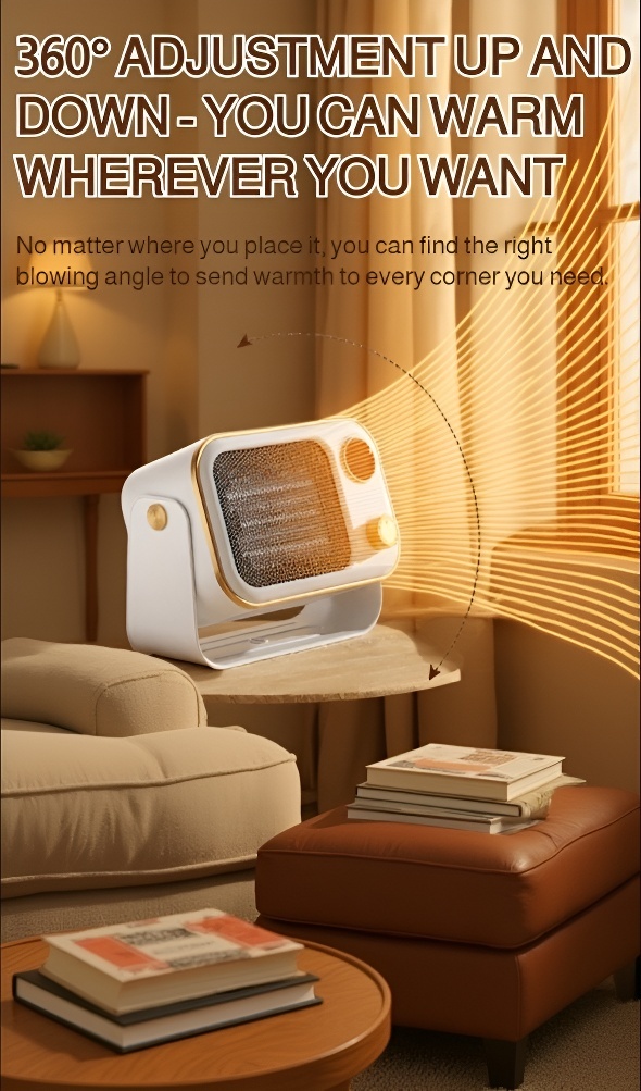 Energy-efficient PTC ceramic heater with quick heating