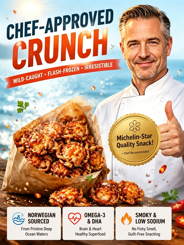 [Freshly Caught Deep-Sea Crab with Plenty of Meat] Spicy  Crispy  Ready-to-Eat Baby Crabs 