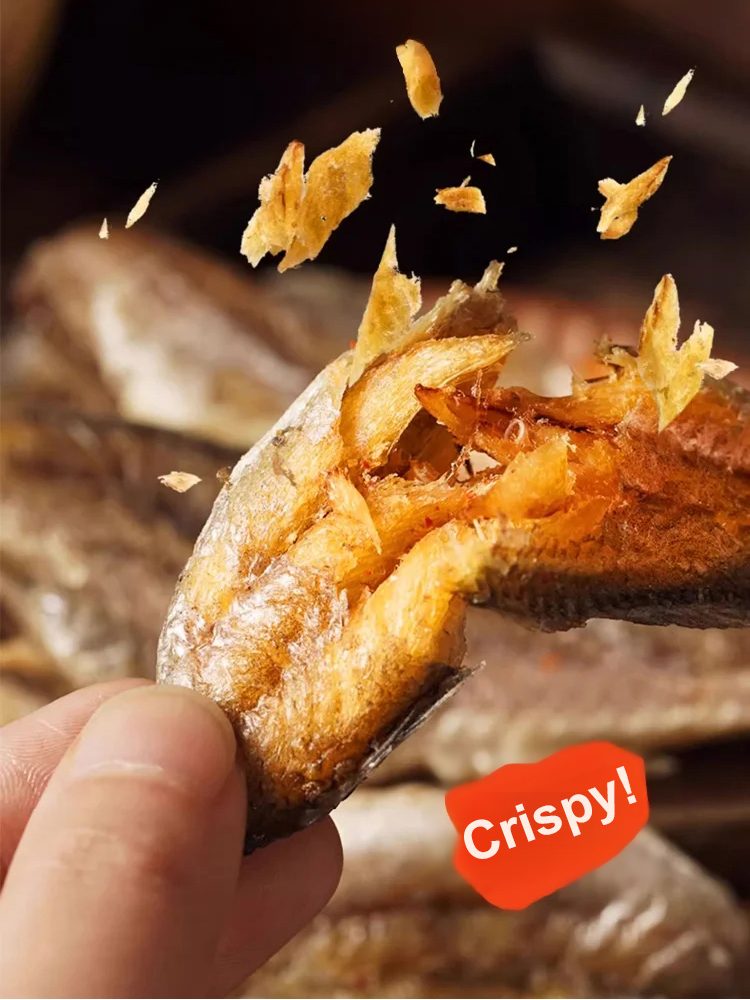 【Buy 1 Get 1 Free , 60 pieces per pack】Ready-to-eat Crispy Fish Jerky🔥Oil-free baking, low-fat and low-calorie