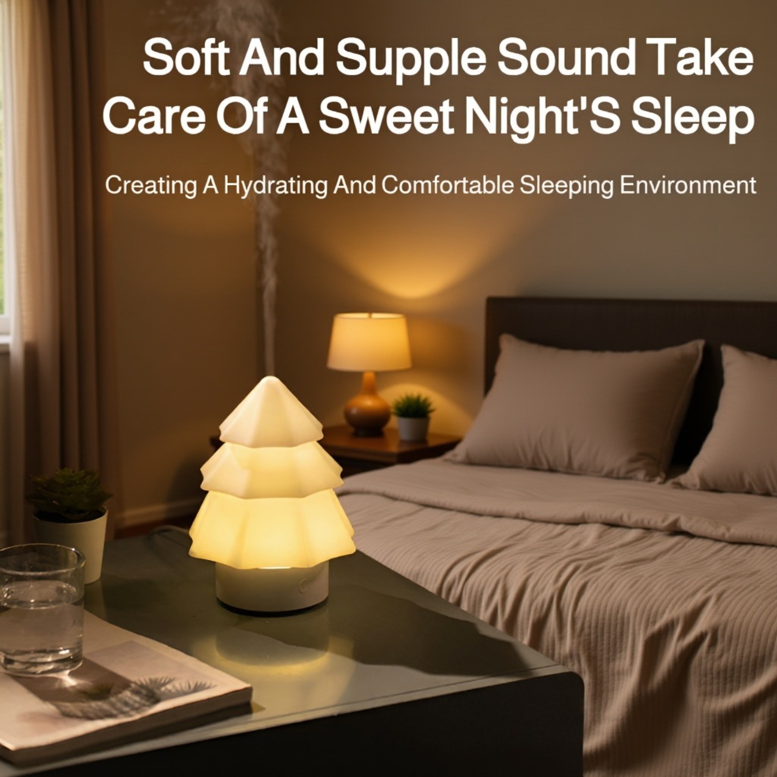 Essential oil aroma diffuser in Christmas tree design