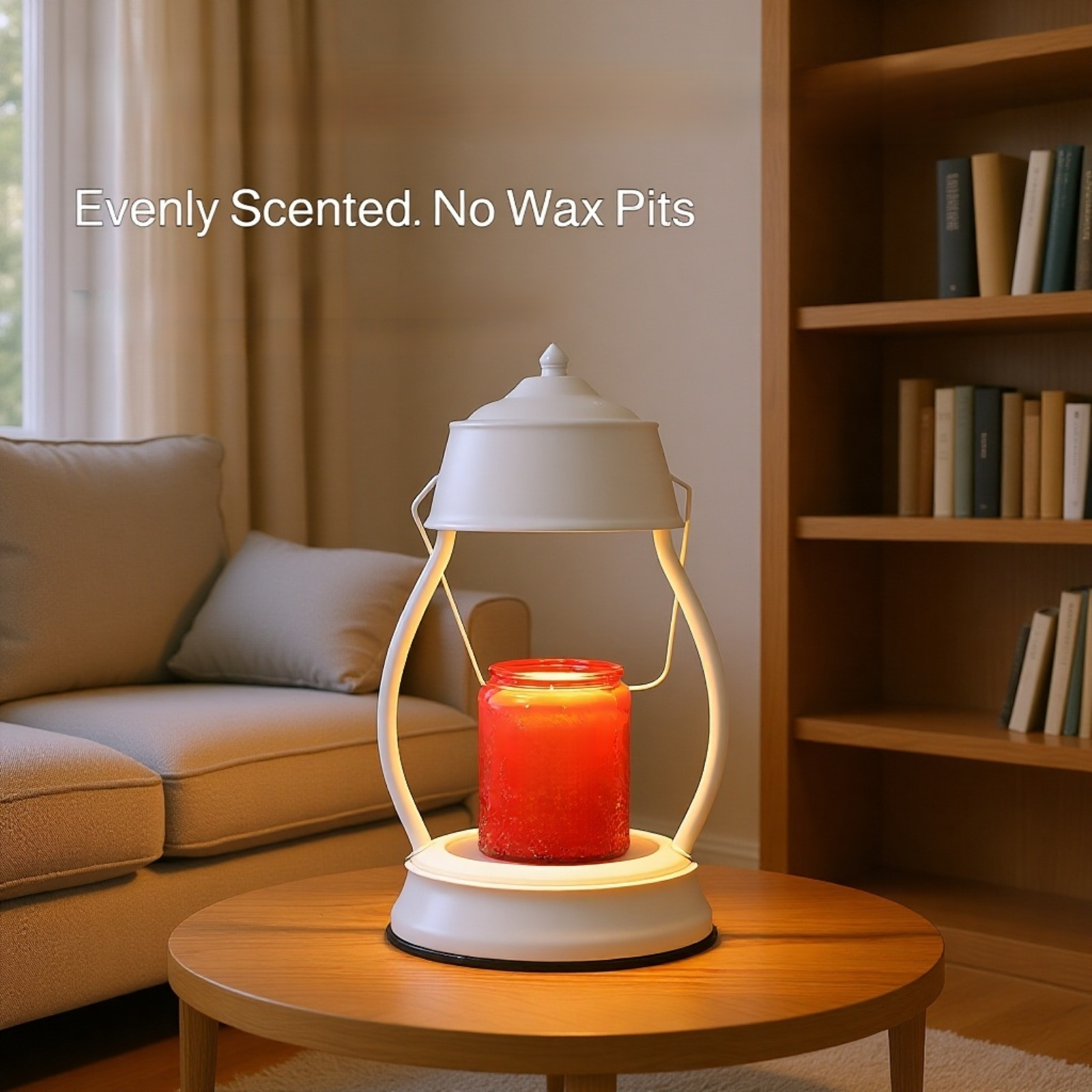 Adjustable Flameless Night Light on bedside table