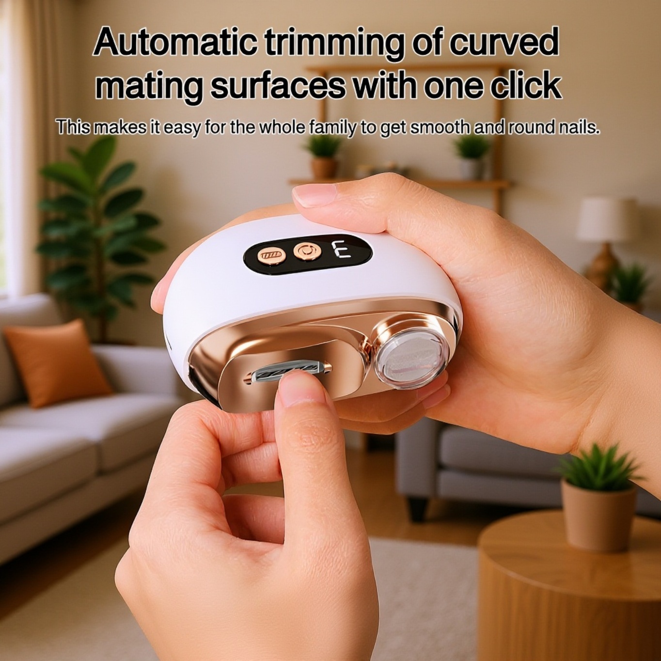 Safe electric nail trimmer for adults and children