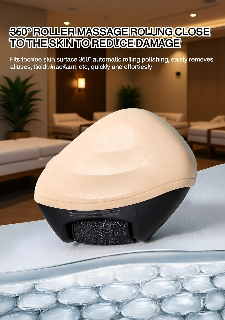 Close-up of foot care tool removing calluses