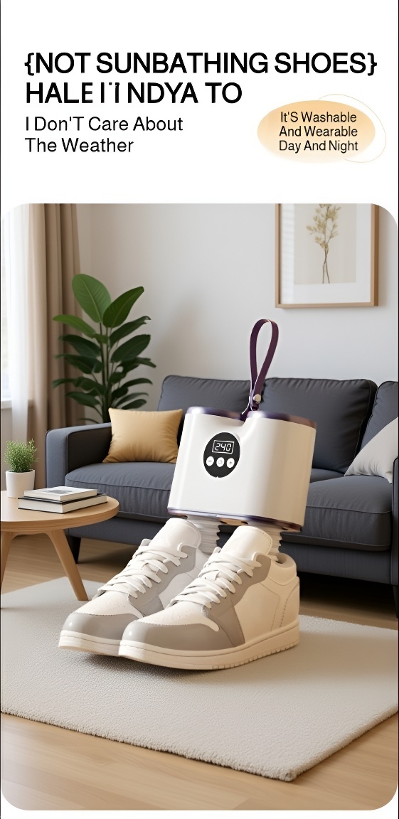 Electric shoe deodorizer drying shoes