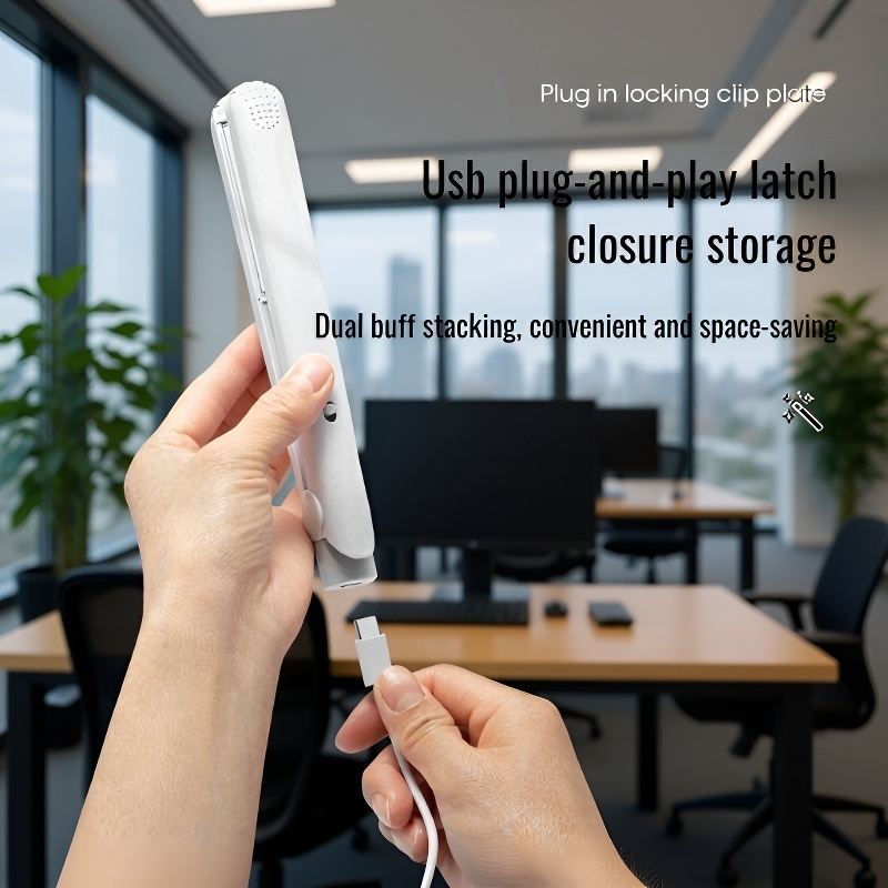 Mini USB Hair Straightener and Curler 2-in-1 product display