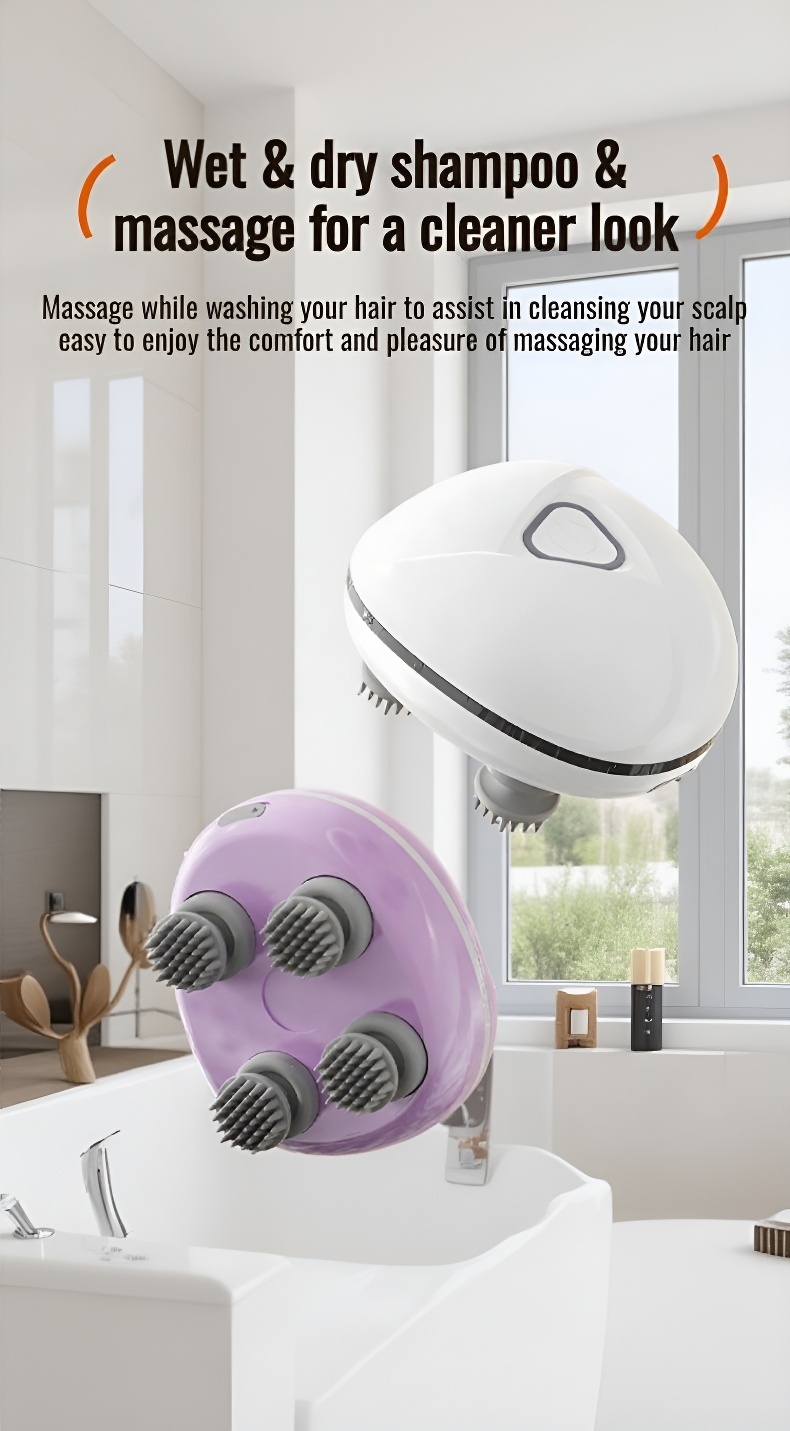 Travel-Friendly Intelligent Scalp Massager