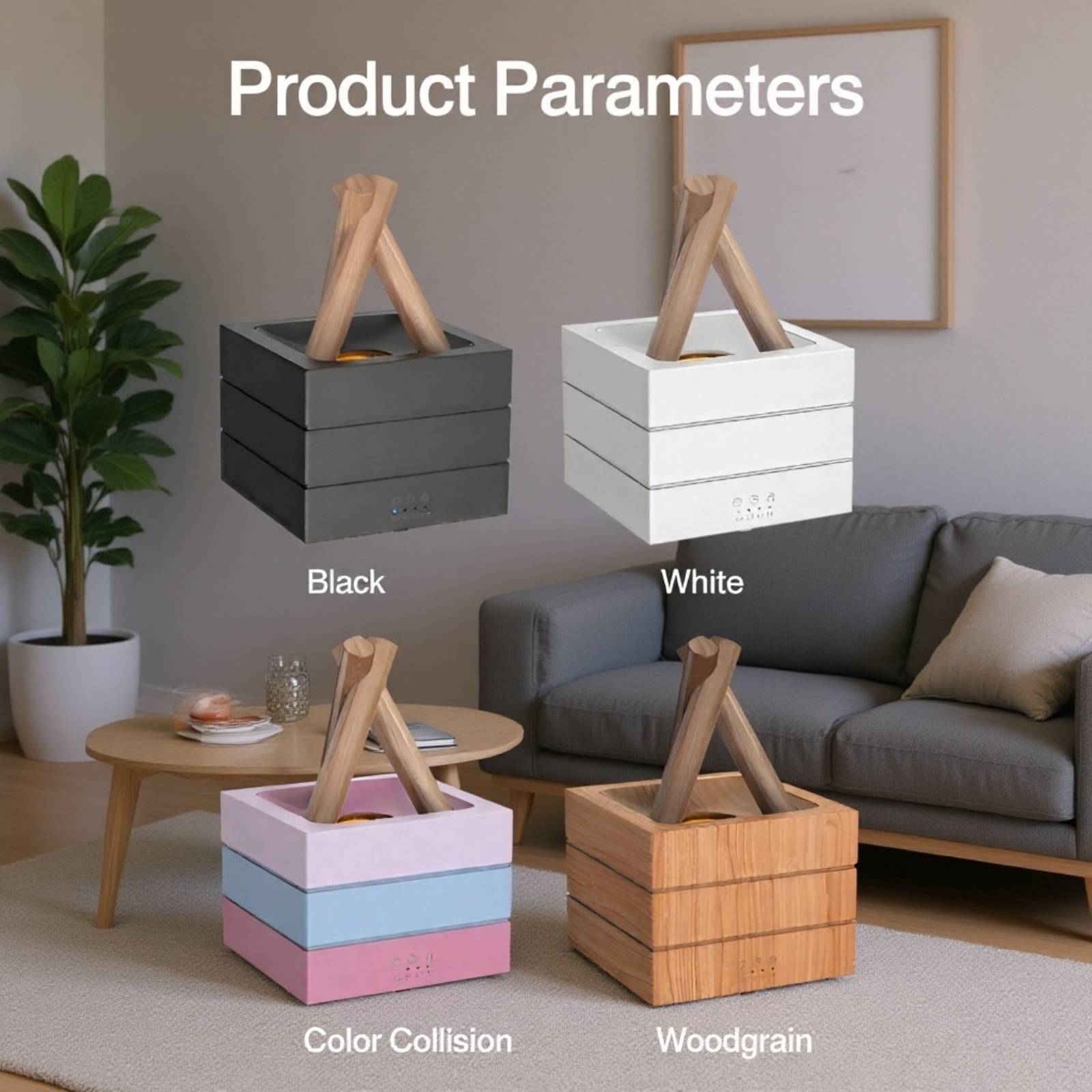 Aroma diffuser with easy-to-use timer controls